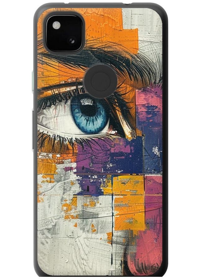 Силиконовый чехол 'Цветная фреска' для Endorphone Google Pixel 4A (285107799)