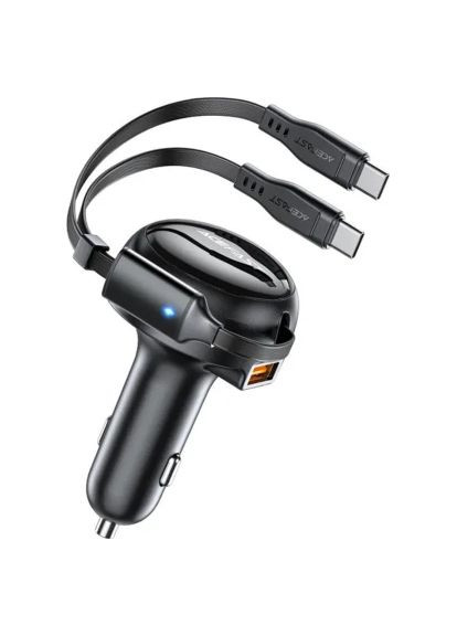 Зарядний пристрій (6974316282921) Acefast 3xUSB 53W (2xUSB-C+USB-A) + cable USB-C 2in1 B13 (370018614)