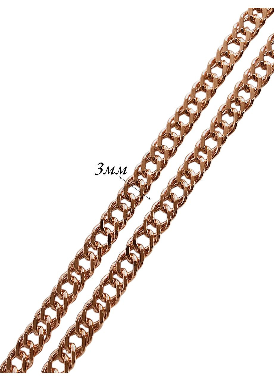 Золотий ланцюжок «Ромб», червоне золото 585 проби (50см) 303004-1л Столична Ювелірна Фабрика (355795732)