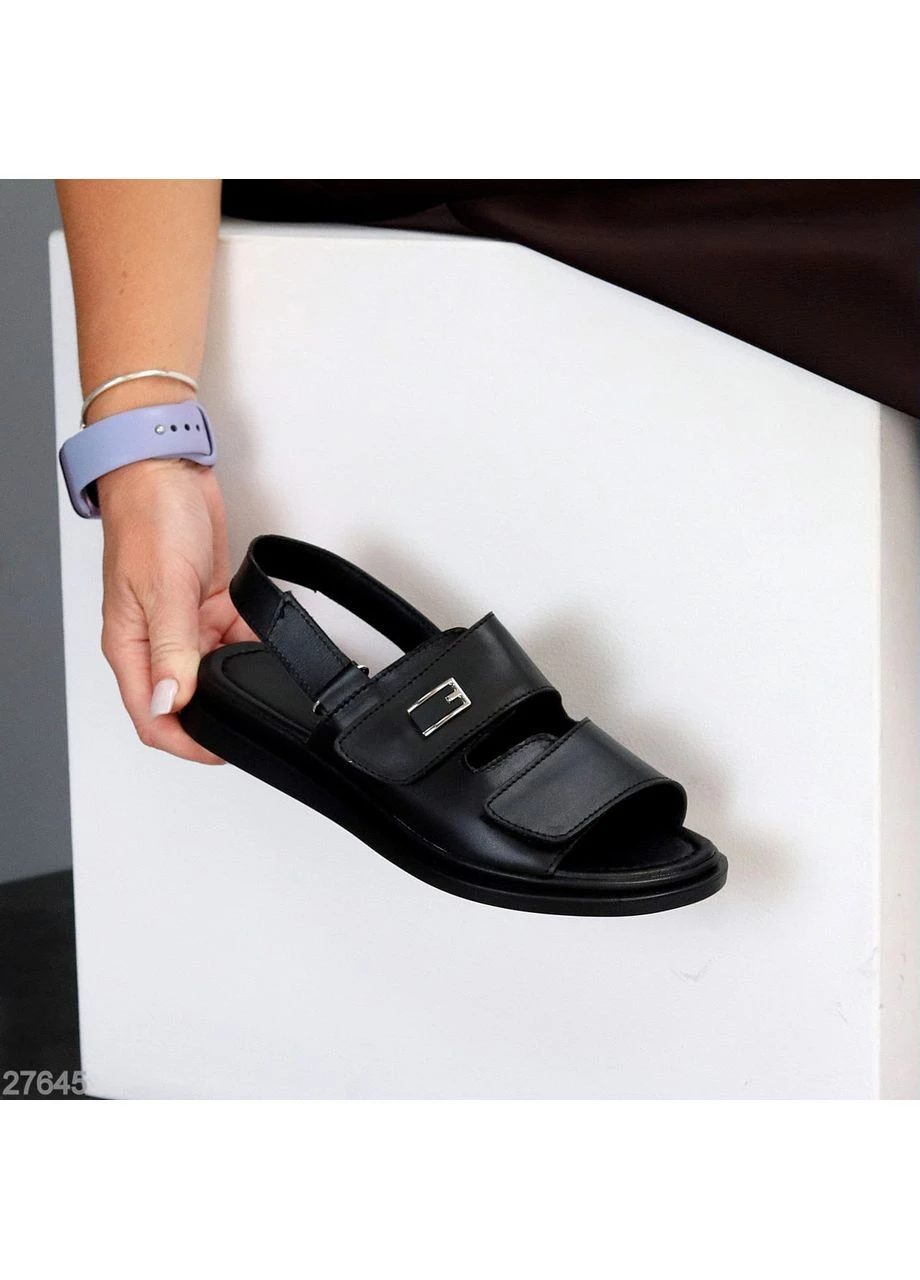 Черные женские босоножки No Brand