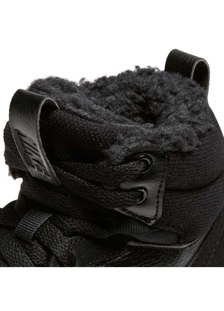 Черные повседневные зимние ботинки для мальчика court borough mid 2 wnt blackblack Nike
