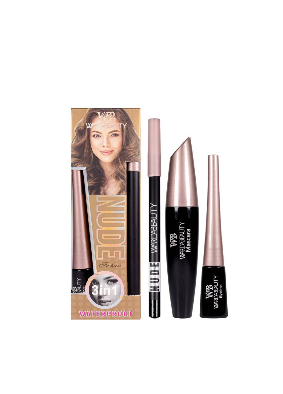 Набір косметики для макіяжу очей 3 у 1 Warda Beauty New Nude Bright Eyes No Brand (314832133)
