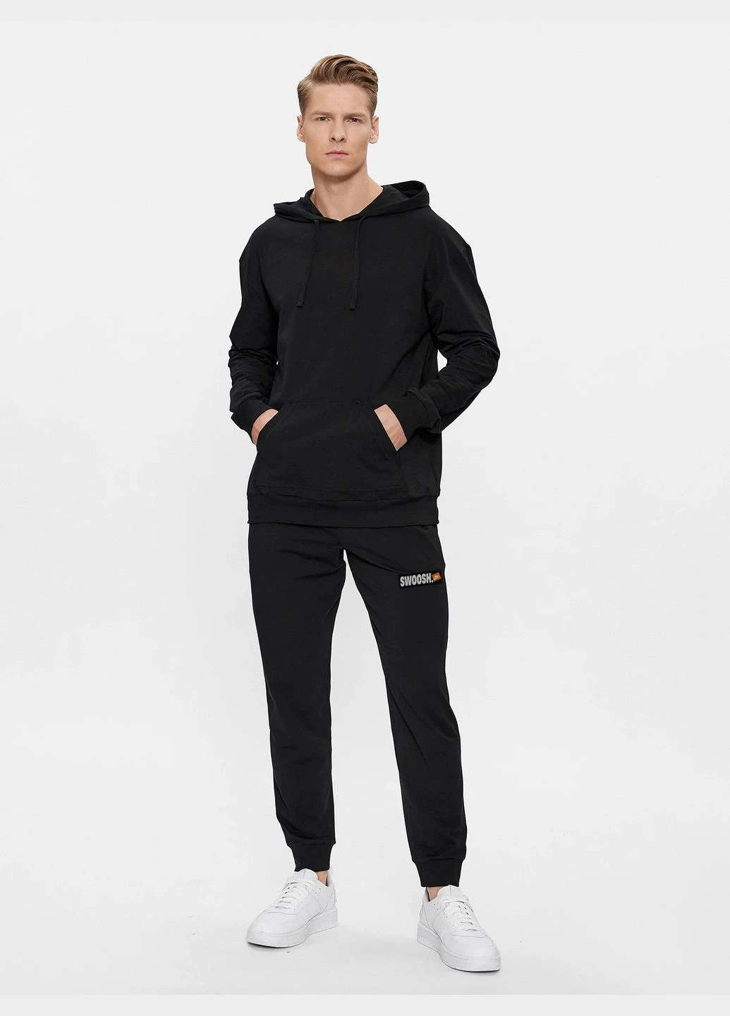 Черные демисезонные брюки No Brand