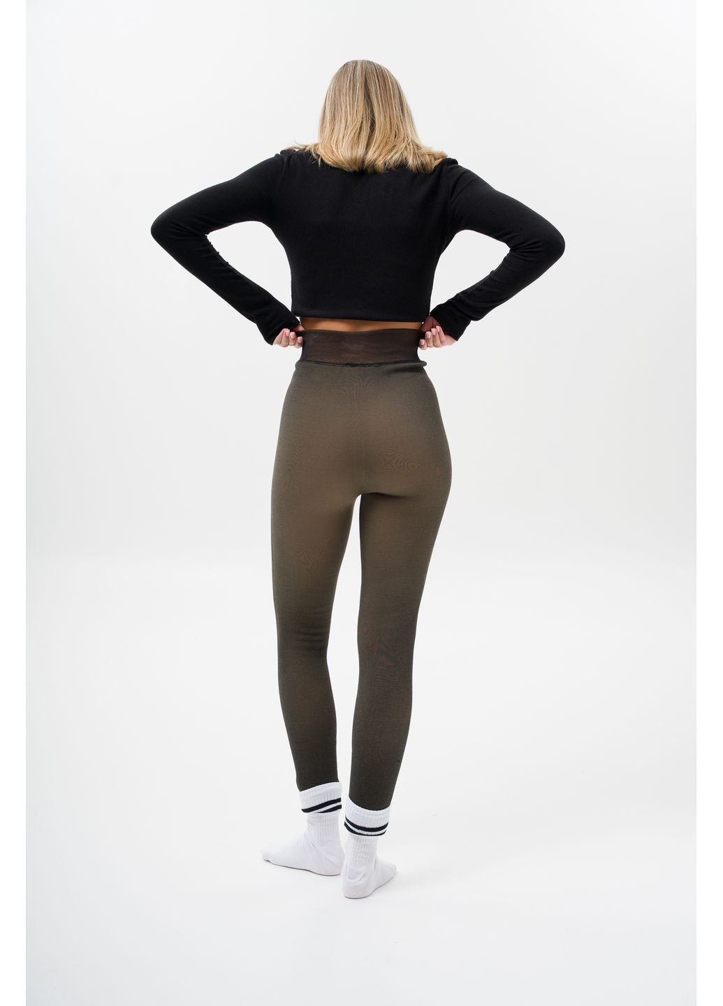 Теплые Лосины Капроновые Зимние Утепленные Флисом С Эффектом Голых Ножек Caramel Without (364864958)