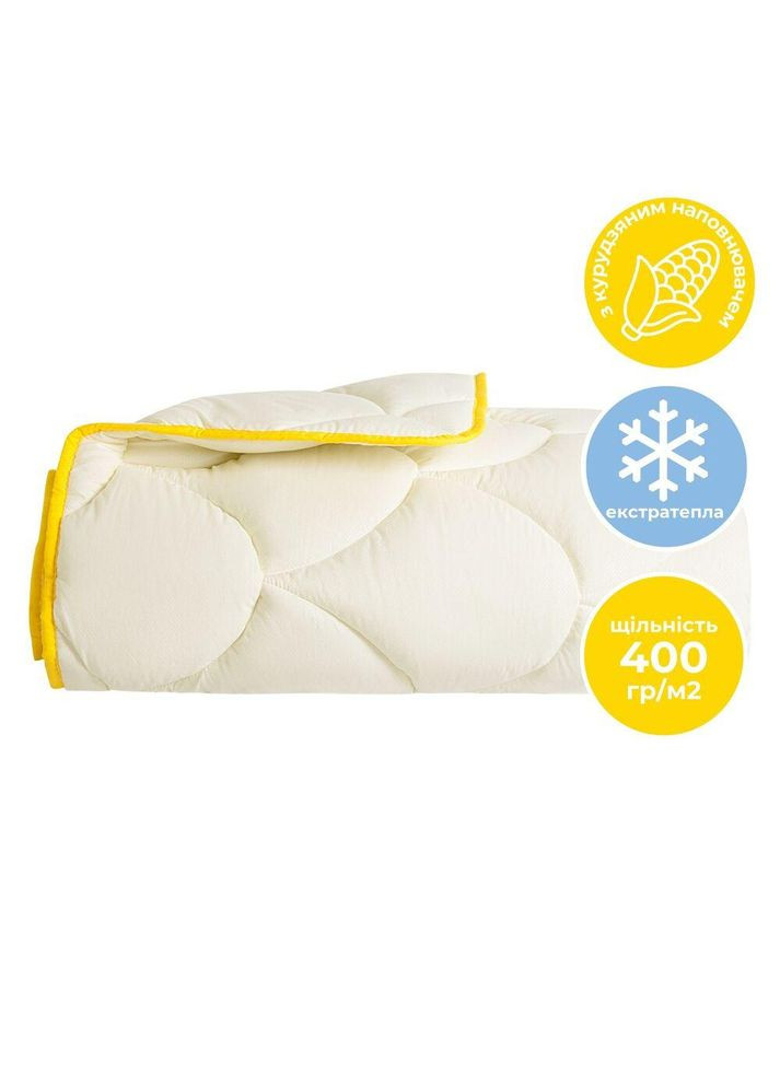 Одеяло зимнее двуспальное 175х210 см с кукурузным наполнителем антиаллергенное супер теплое IDEIA (334726645)