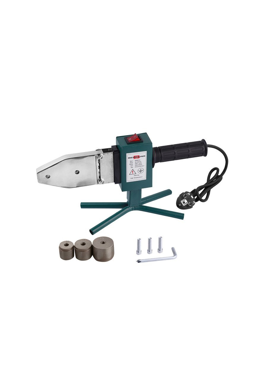Паяльник для труб PPR B06 кейс с насадками 20-32 мм (800W) Bergerr (368593015)