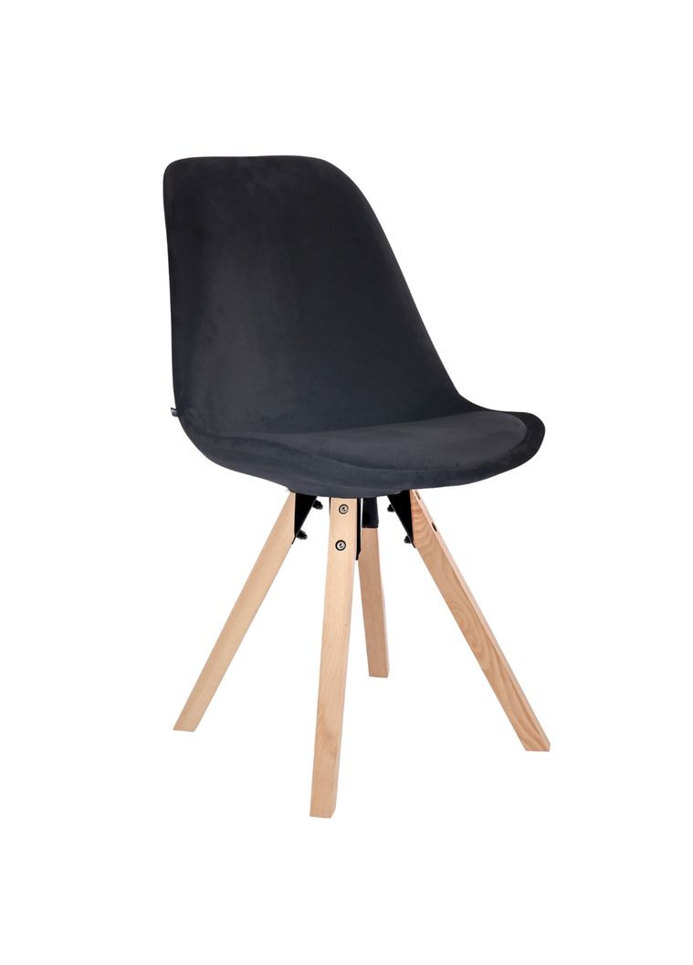 Стул Saida в скандинавском стиле с деревянными ножками черный Jumi (301538984)