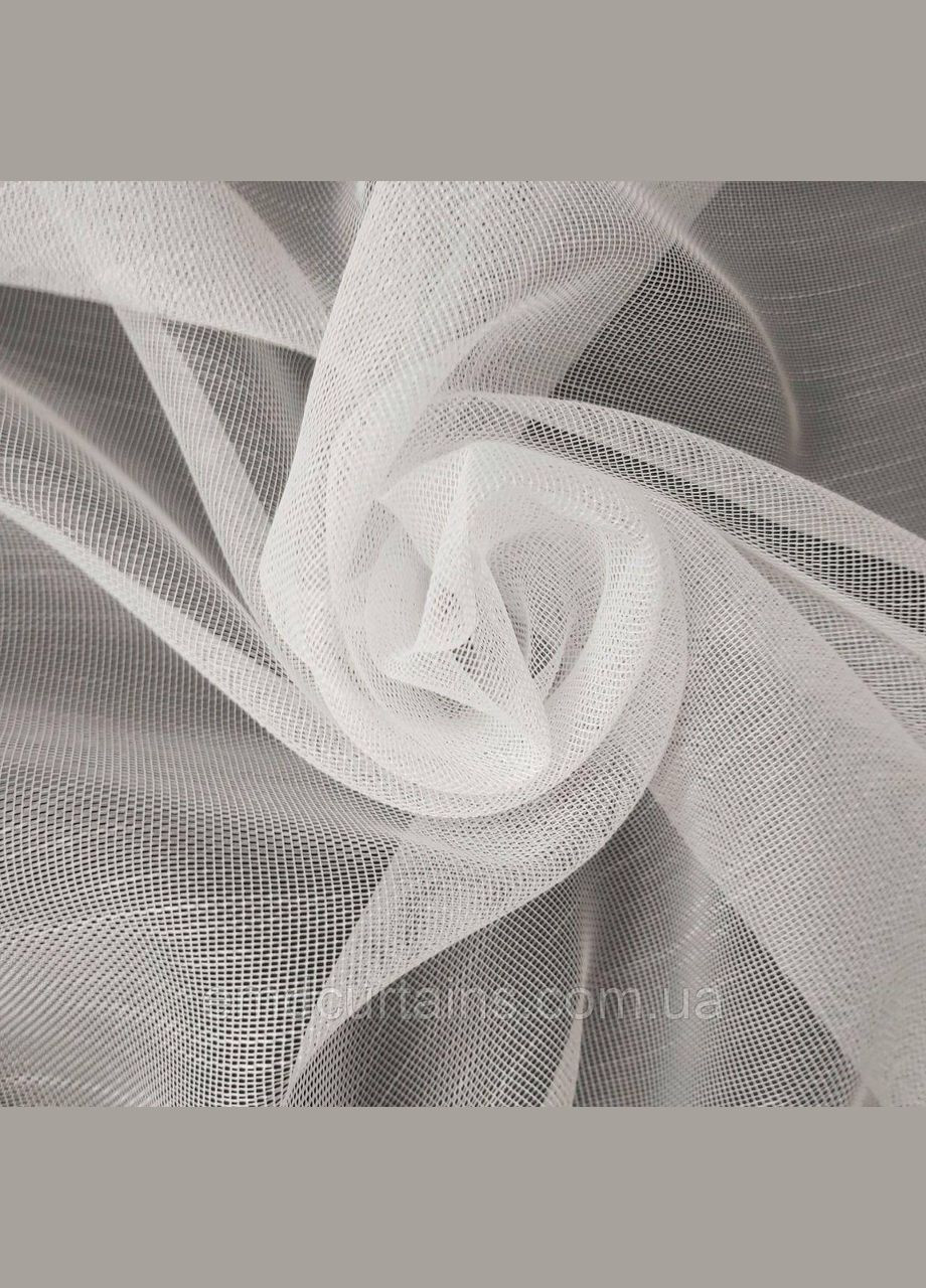 Комплект шторы 2шт с подхватами 150х250 см микровелюр Серый, тюль бамбук 300 см Тепло-белый No Brand (337358448)