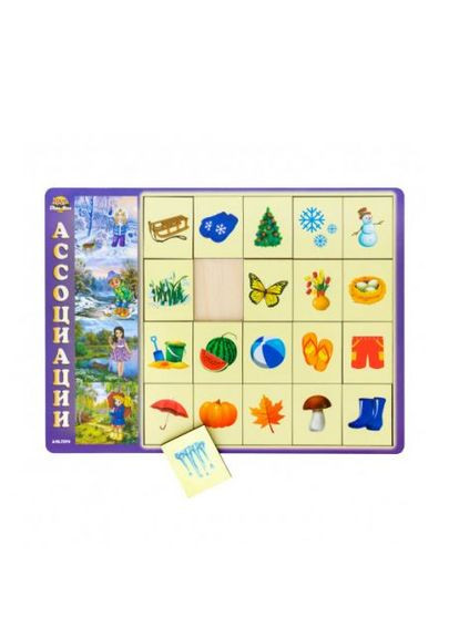 Деревянная игра "Ассоциации", времена года Ubee (361420422)