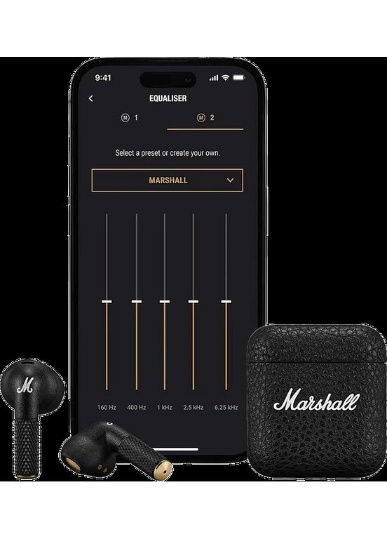 Наушники беспроводные Minor IV Black Marshall (360408740)