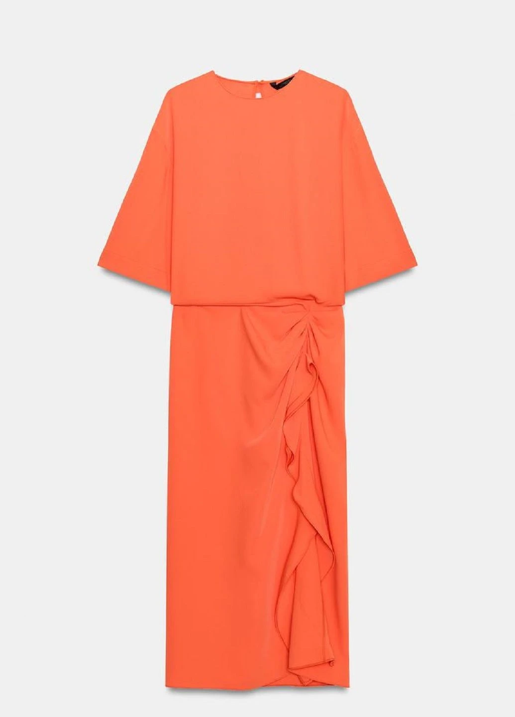 Коралова сукня Zara однотонна