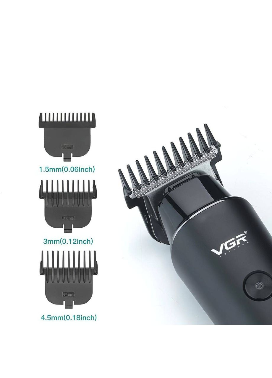 Машинка для стрижки универсальный триммер для стрижки волос и бороды с LED-дисплеем (V795) VGR (361161997)