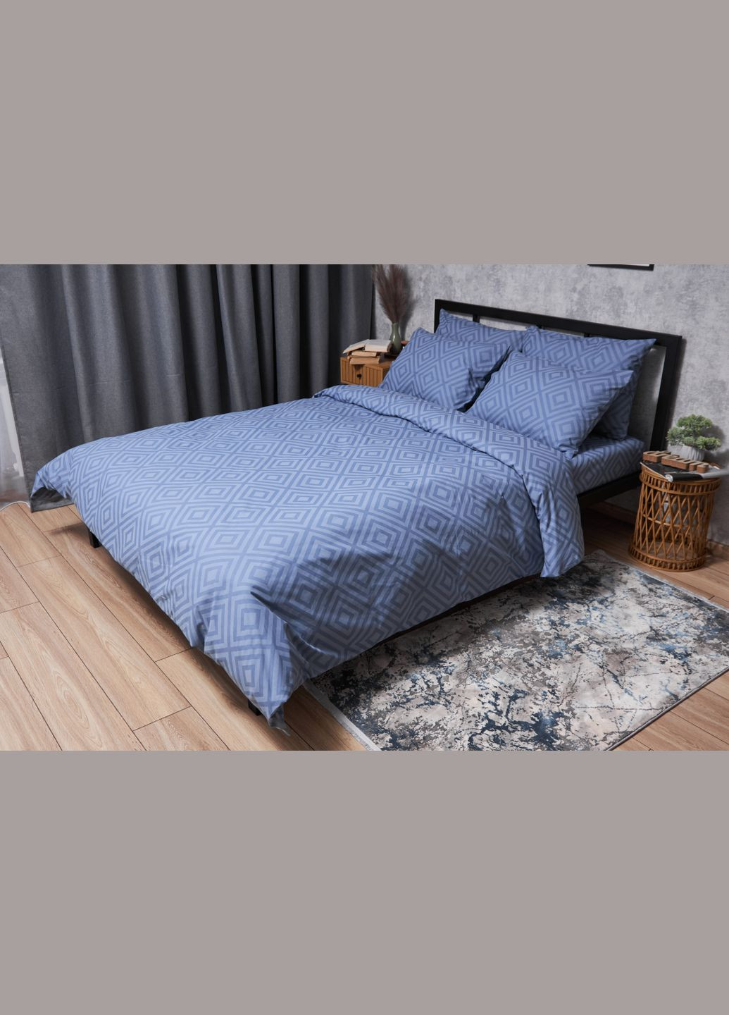 Комплект постільної білизни Бязь Gold Люкс «» Сімейні 143х210х2 наволочки 2х40х60 (MS-820004645) Moon&Star Crystal (293147923)