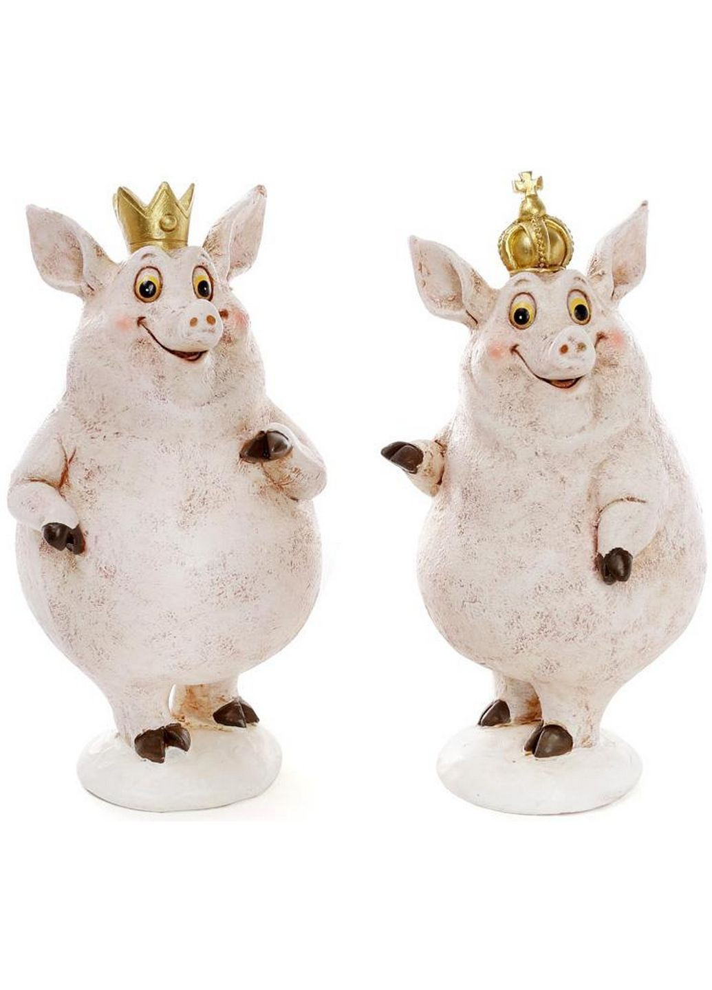 Набір 2 декоративні фігурки "Королівські свинки" 9х9х17 см Bona (289366168)