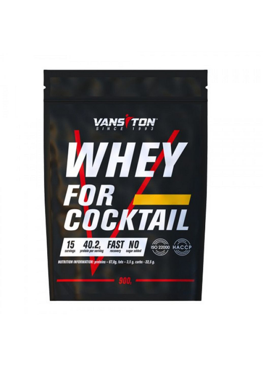 Протеїн Whey For Cocktail, 900 грам Ваніль Vansiton (293340234)