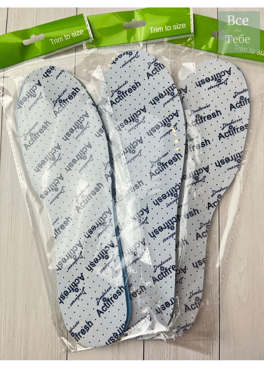 Устілки антибактеріальні, освіжаючі Actifresh; обрізні 36-45 розмір No Brand (379073297)