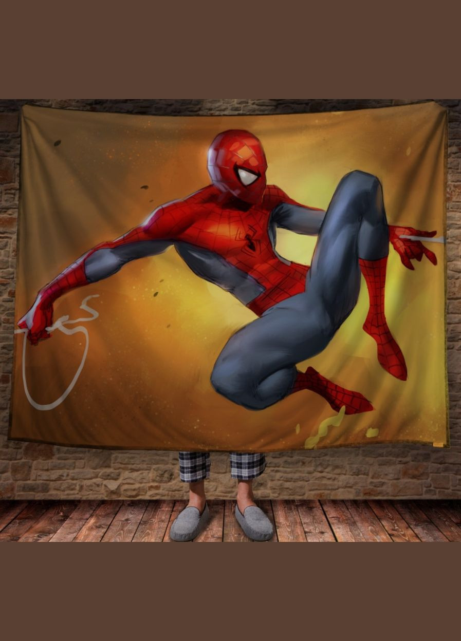 Плед з 3D принтом Спайдермен в польоті Перша Креативна мануфактура PERFECTUS Плед (301870156)