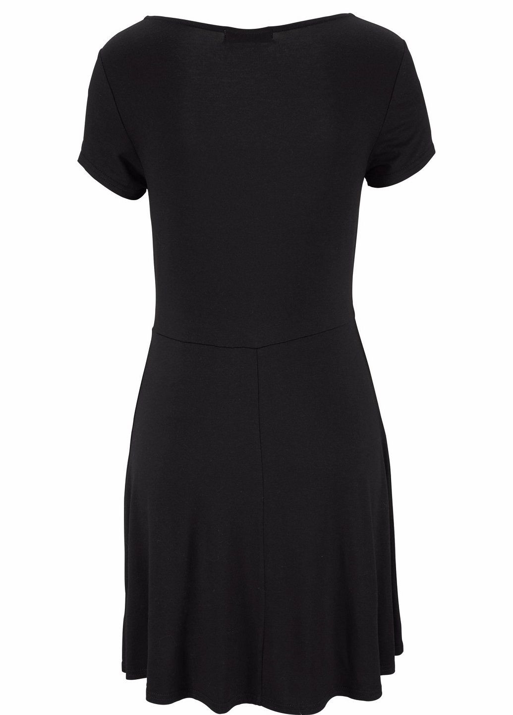 Черное повседневный платье Lascana однотонное