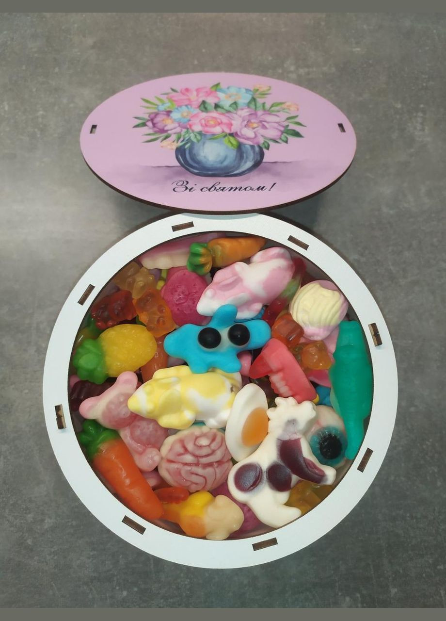 Подарунок подрузі дівчині доньці на 8 Березня День народження з желейками Kinder (330822995)