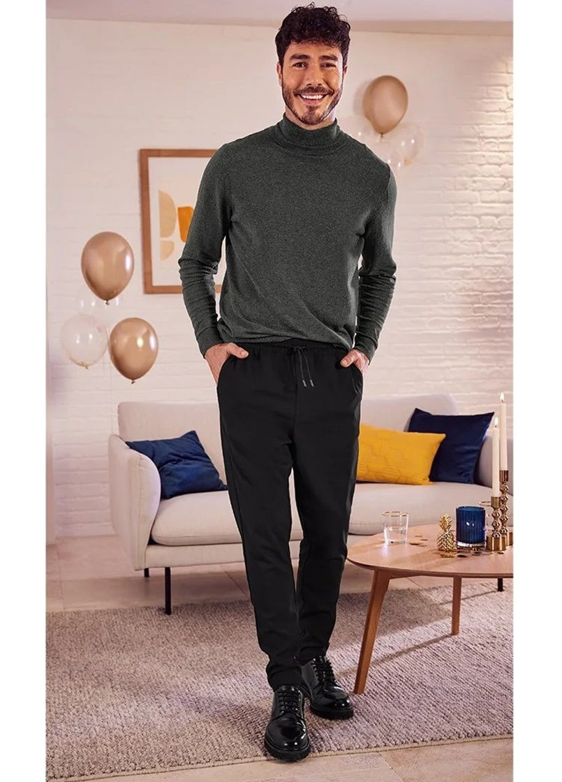 Черные кэжуал демисезонные зауженные брюки Livergy