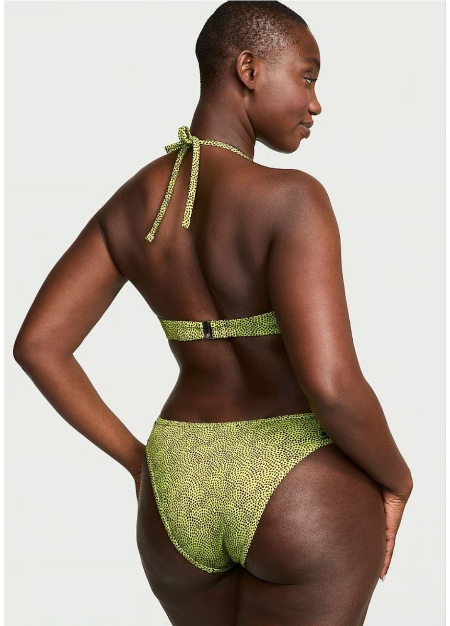 Лаймовый демисезонный раздельный яркий купальник (m) раздельный Victoria's Secret купальник роздільний