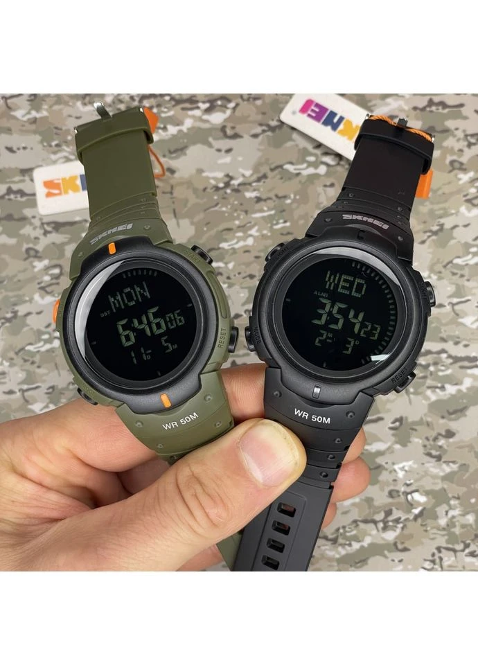 Мужские наручные часы 1231AG Military Smart Watch + Compass Skmei (362916205)