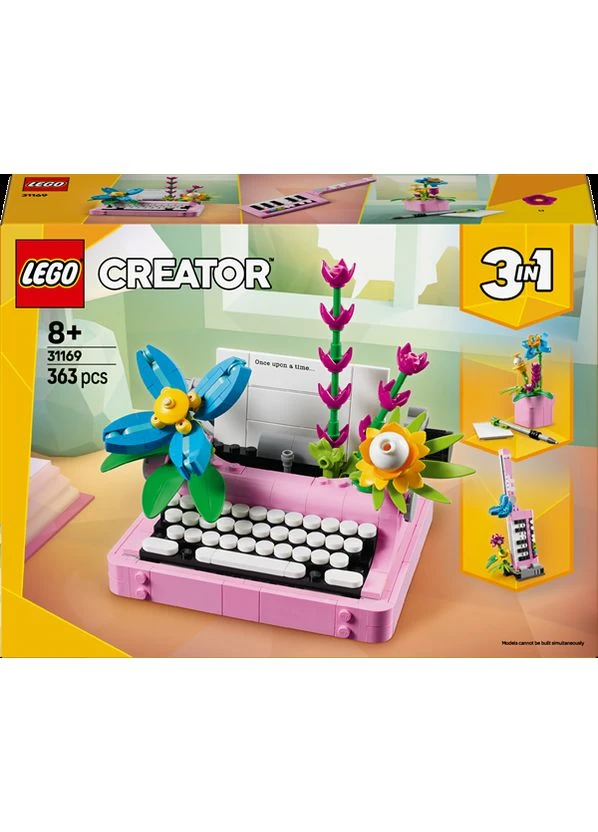 Конструктор Creator Друкарська машинка з квітами 363 деталі (31169) Lego (397889419)