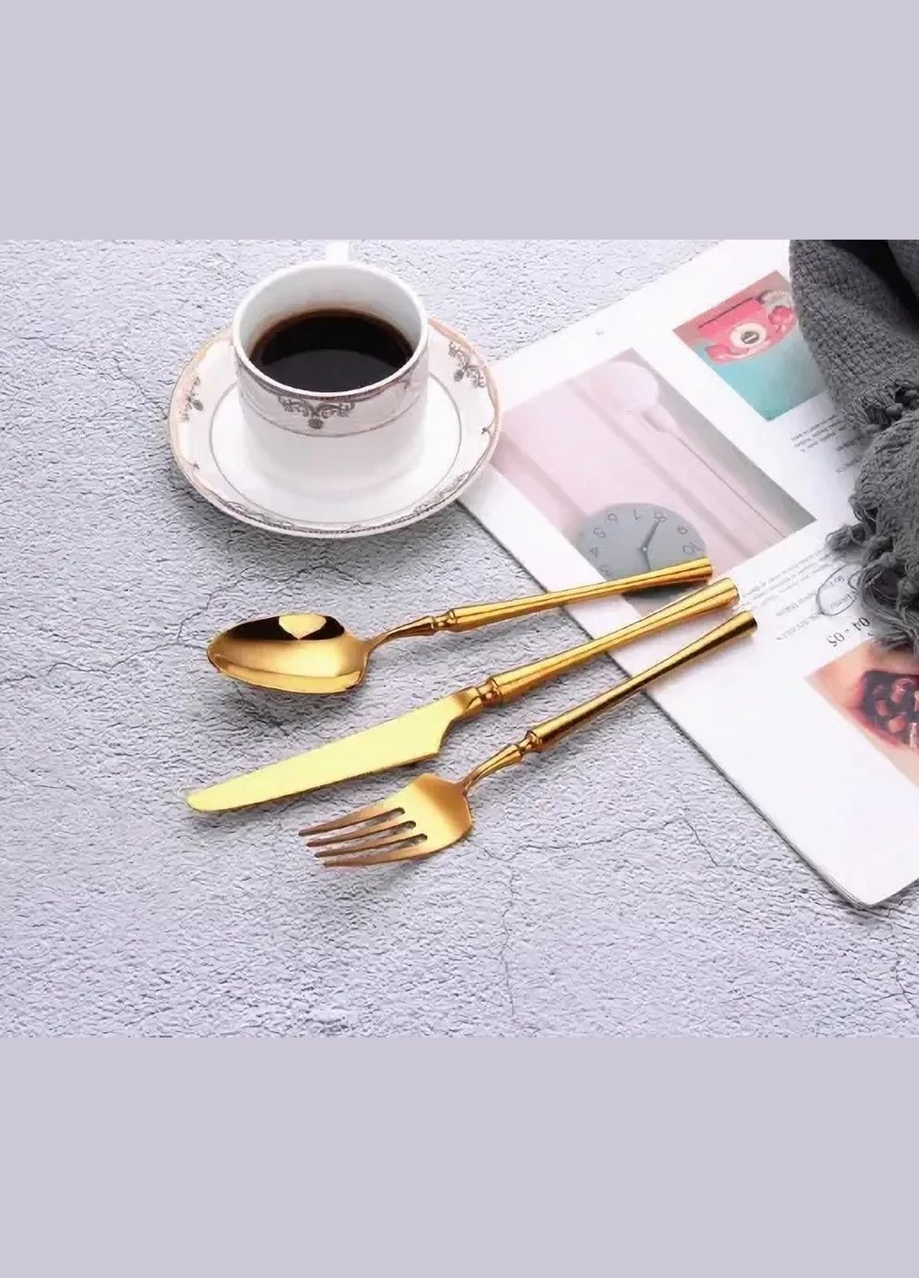 Ложка столова золотого кольору Innsbruck з нержавійки. Прилади для ресторанів кафе та дому REMY-DECOR (293152622)