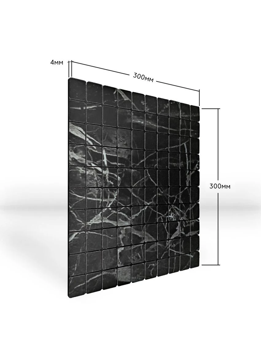 Самоклеящаяся PET мозаика 30x30CMx4MM (D) SW-00001651 Черный мрамор Sticker Wall (298284654)