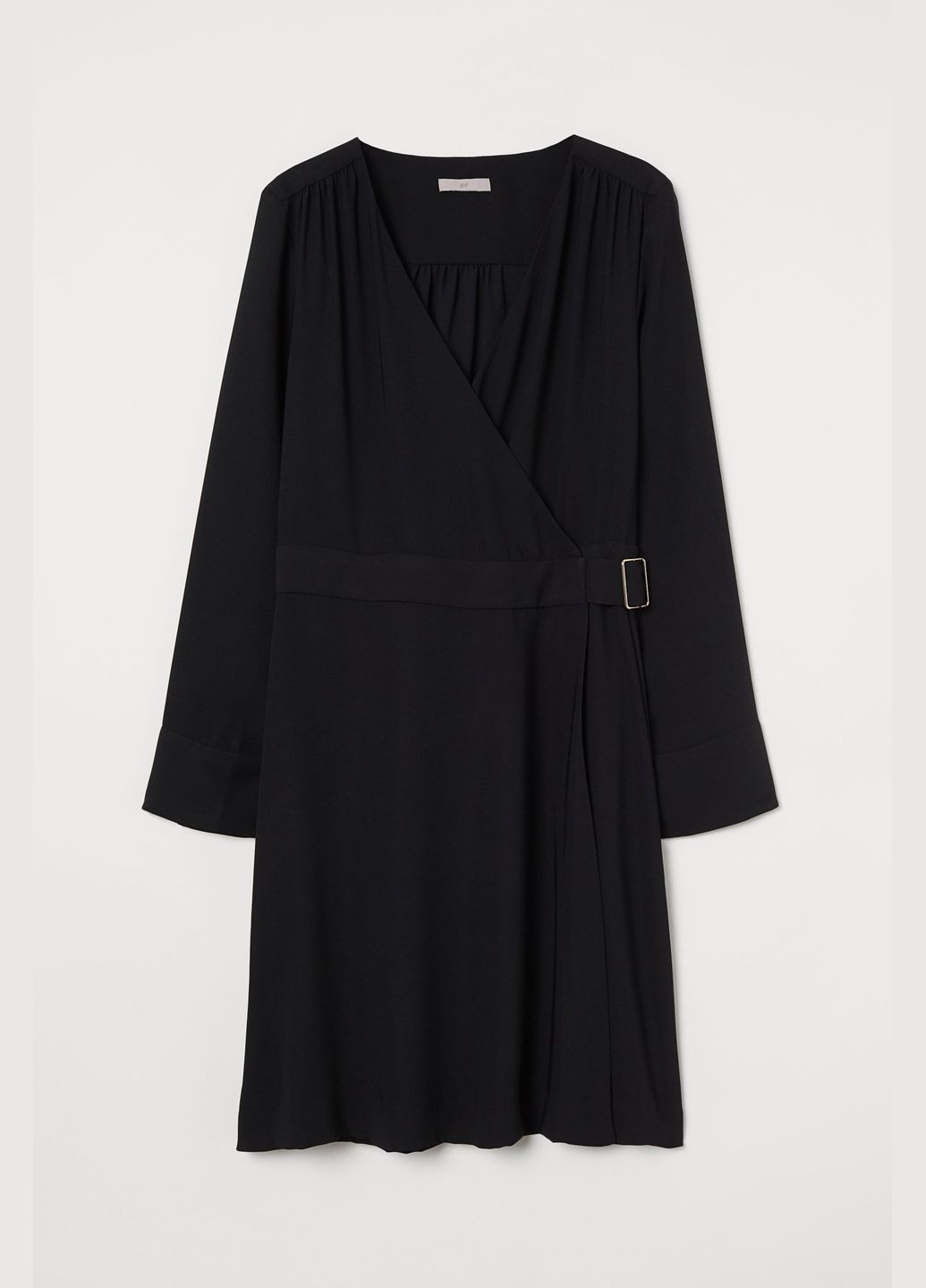 Черное кэжуал платье H&M однотонное