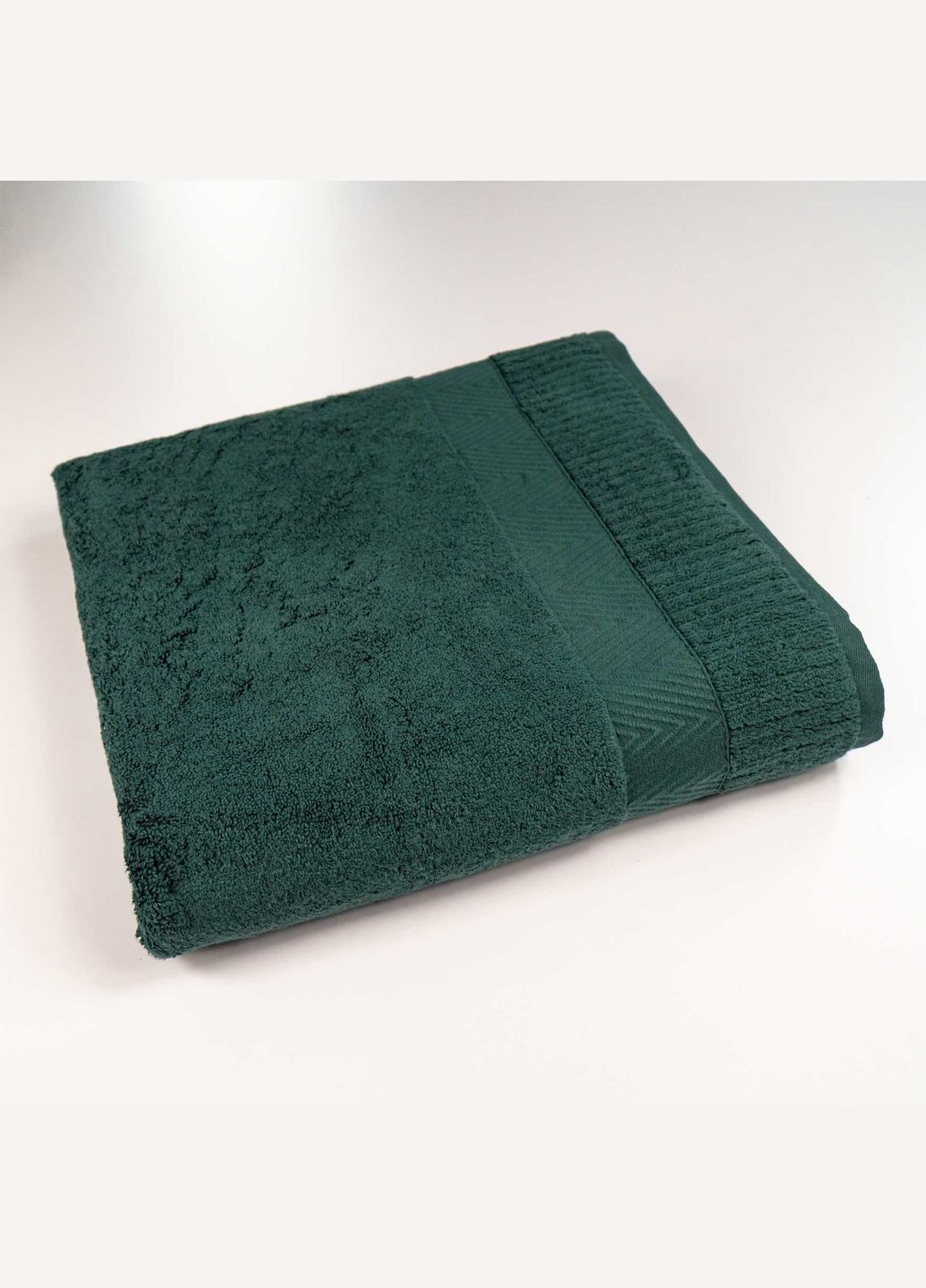 GM Textile банний махровий рушник 70x140см преміум якості зеро твіст бордюр 550г/м2 (зелений) зелений виробництво -