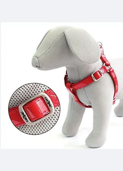 Шлея для собак 50-75 см х 20 мм LEATHERETTE экокожа/нейлон, лак (8023222062733) Croci (318100438)