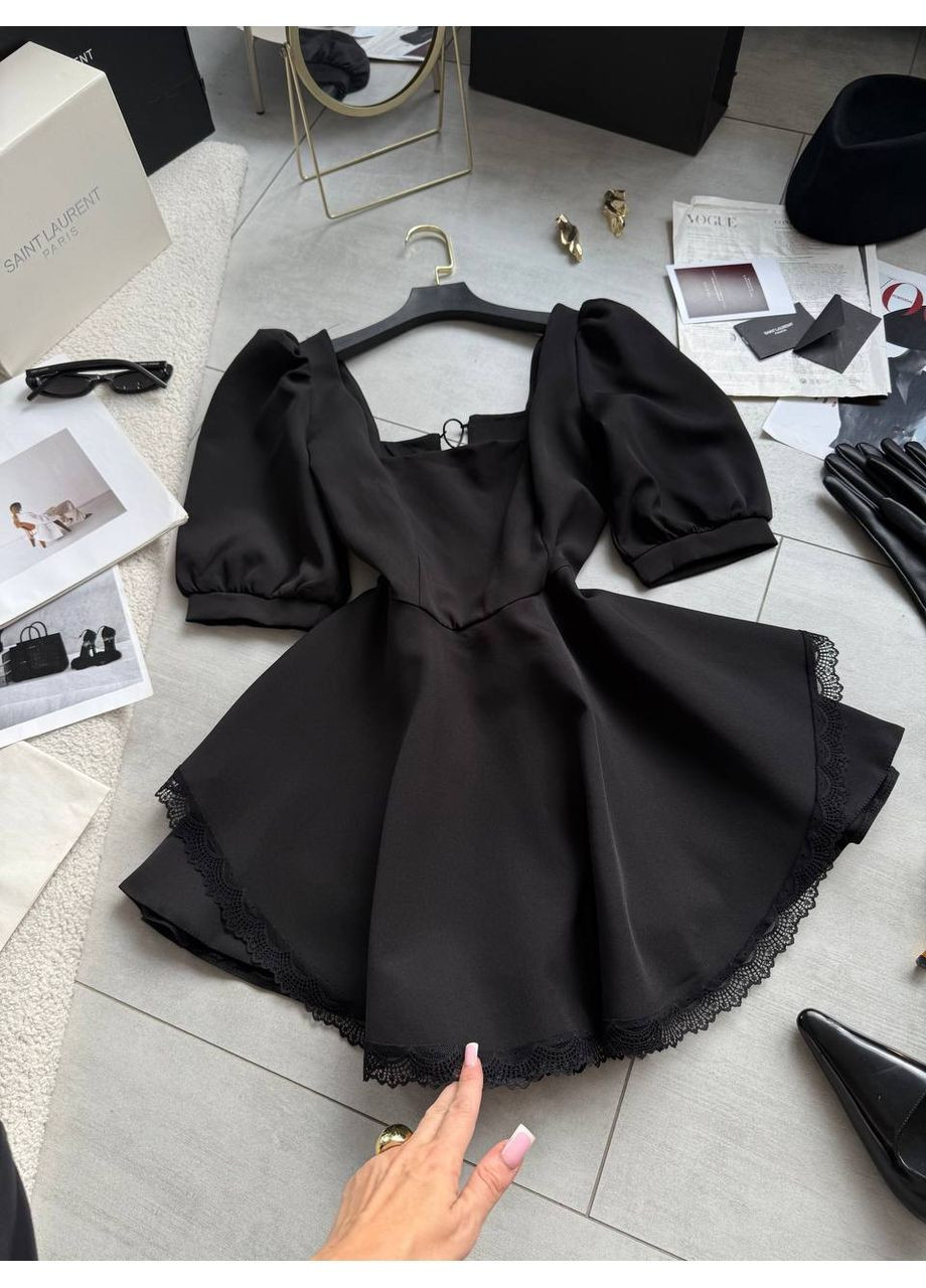 Черное праздничный стильное платье-комбинезон No Brand