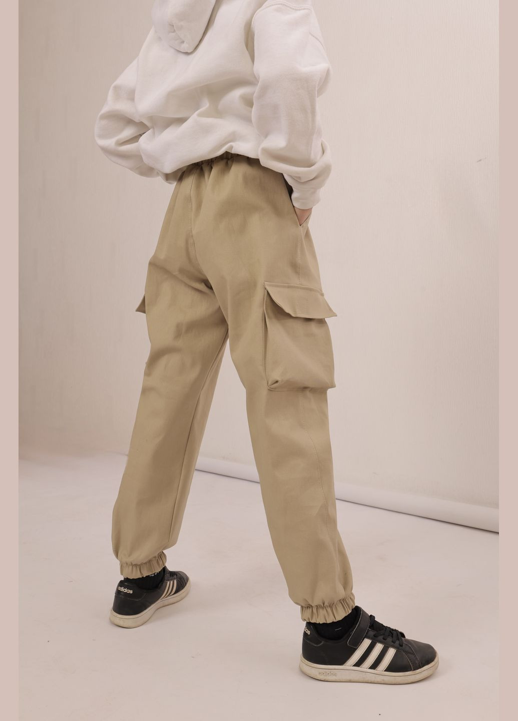 Штани джогери дитячі бавовняні, весняно-літні на хлопчика Polin Line дж (324271084)