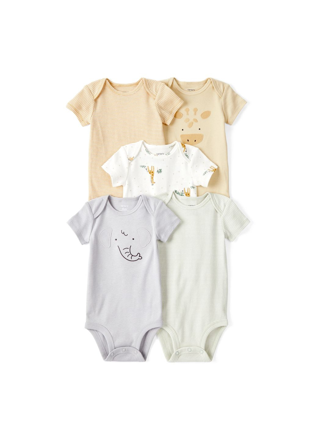 Комплект боди 5в1 унисекс 72-76 см (1T921610_12M) Carter's (362562622)