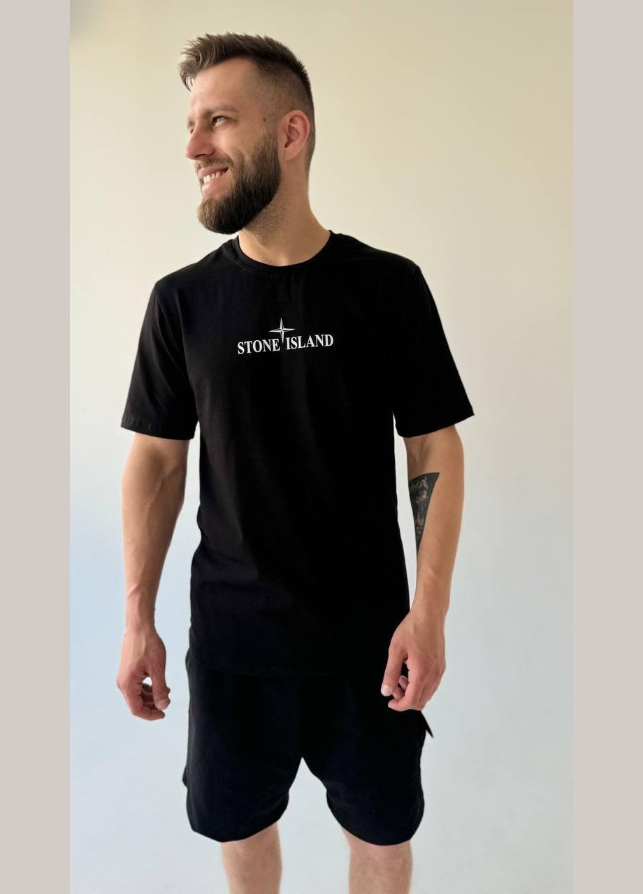 Черная футболка мужская No Brand