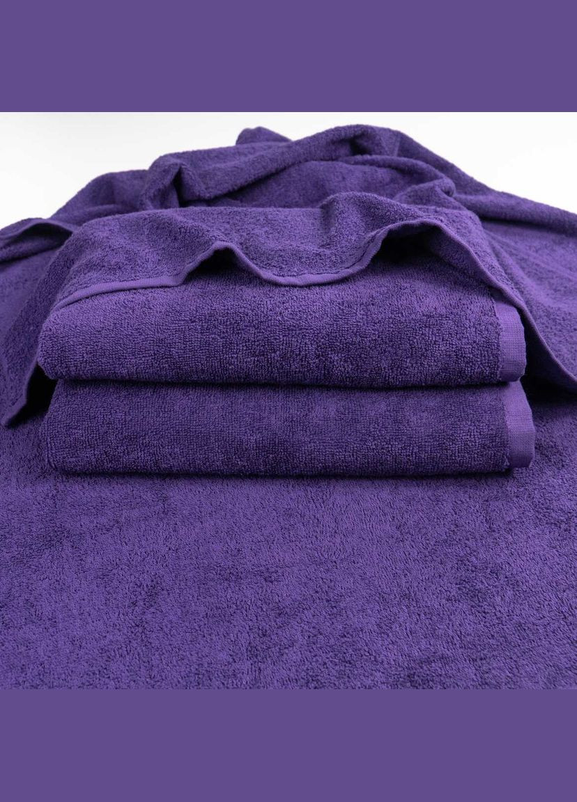 GM Textile набір махрових рушників 2шт 50х90см, 70х140см 400г/м2 (фіолетовий) фіолетовий виробництво -