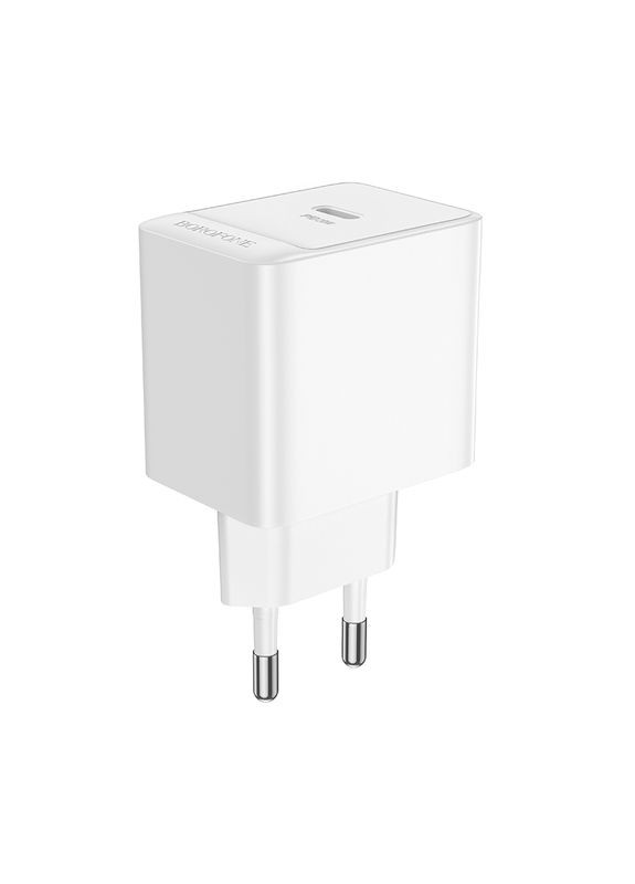 Сетевое зарядное устройство single port PD20W charger(EU) White (6941991104862) Borofone BAS13A Erudite (372677879)