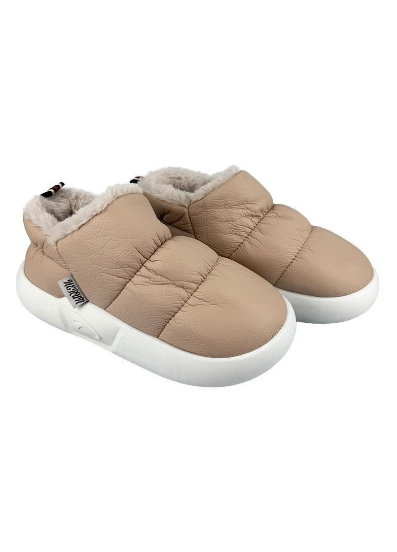 Жіночі теплі капці з задніком бежеві 10953-8 Jomix (369375293)