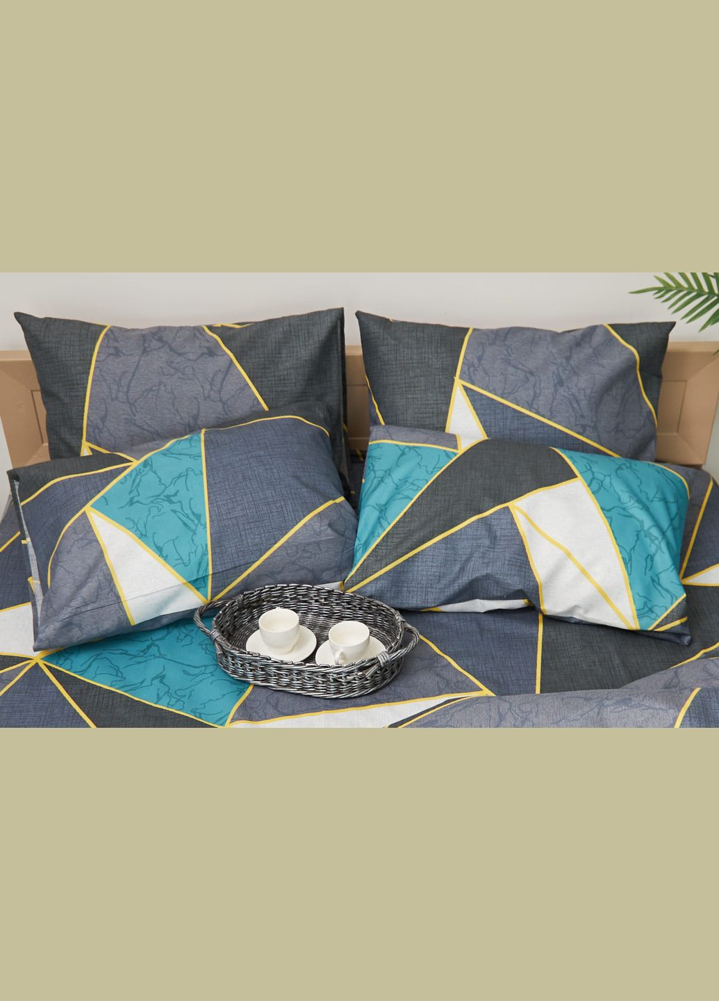 Набор наволочек Микросатин Premium 50х70 2 шт (MS-840000573) Moon&Star Triangles (295012348)