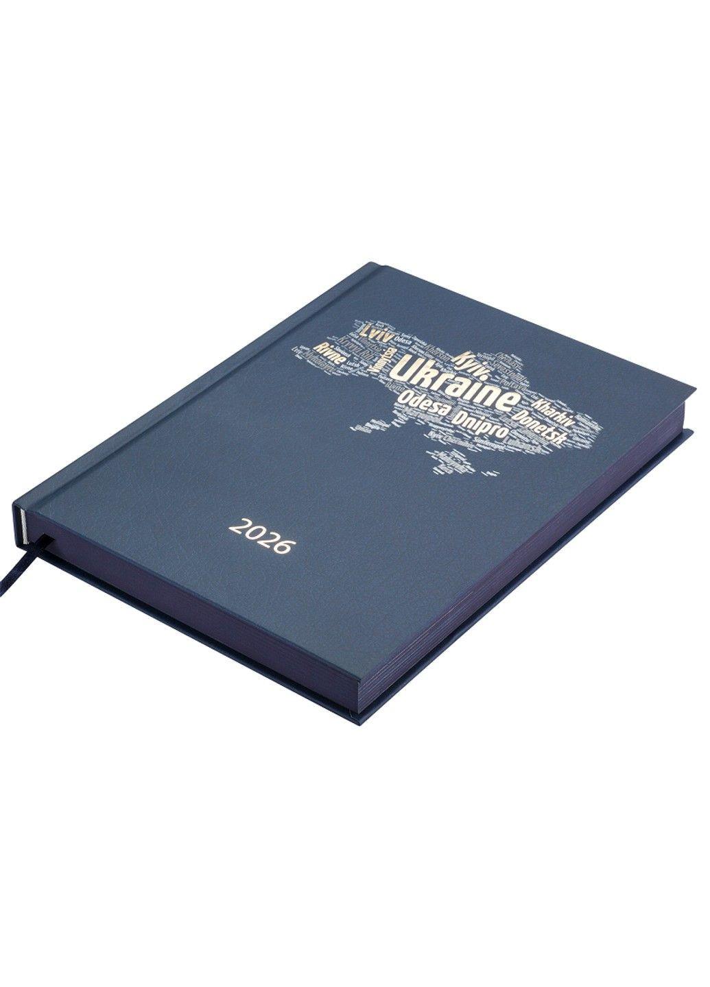 Ежедневник датированный полиграфический UKRAINE 2026, A5,темно-синий BM.2157-03 Buromax (361970995)