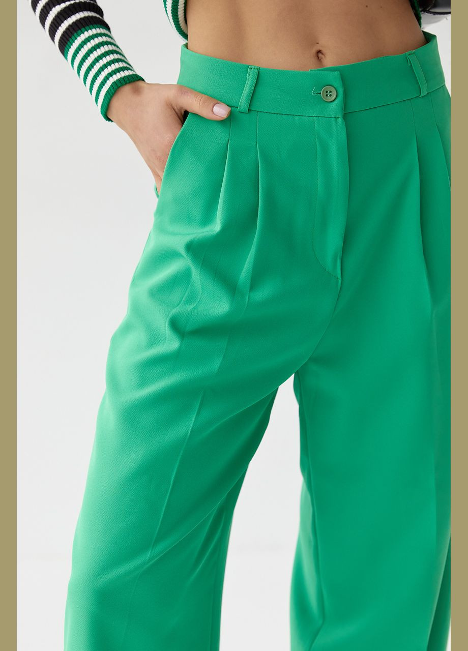 Женские свободные брюки со стрелками 2003 Lurex (280910487)