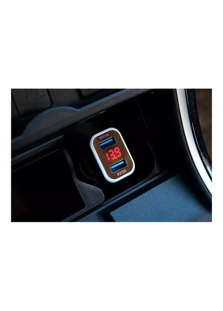 Автомобильное зарядное устройство ТЕСТ-04 (2хUSB, 3А) белое от прикуривателя (41377) Amio (299722744)