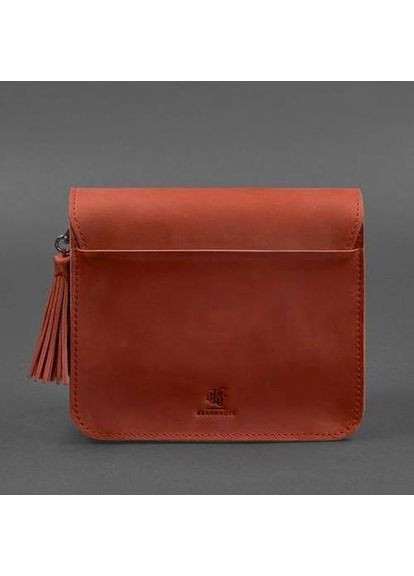 Сумка кросс-боди через плечо из натуральной кожи женская для документов и для телефона маленькая Красный 40147 BlankNote (361970396)