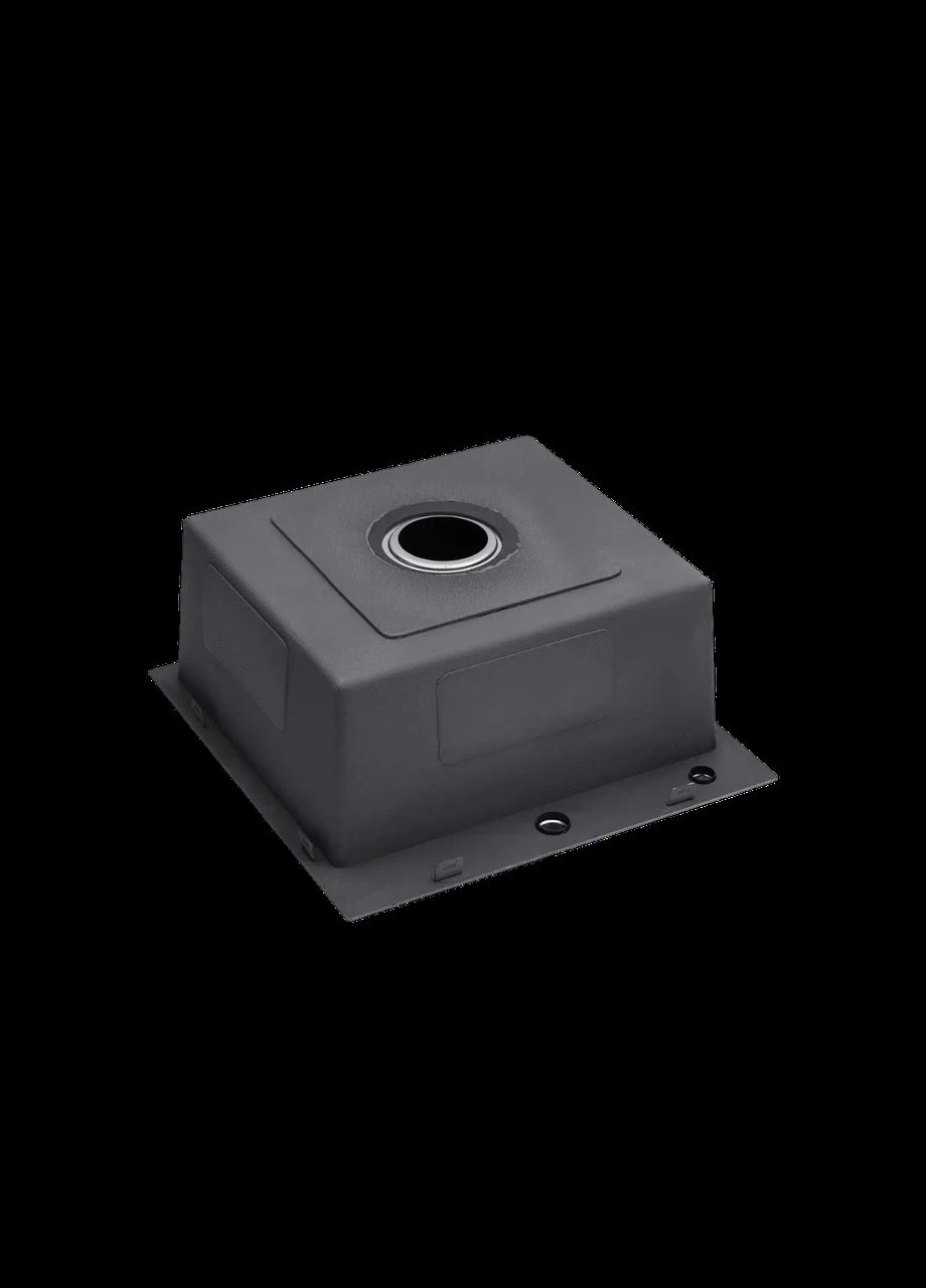 Кухонна мийка HM 50х50 NANO BLACK (DECOR) PVD (3.0/1.0 мм) Kraft (336933125)