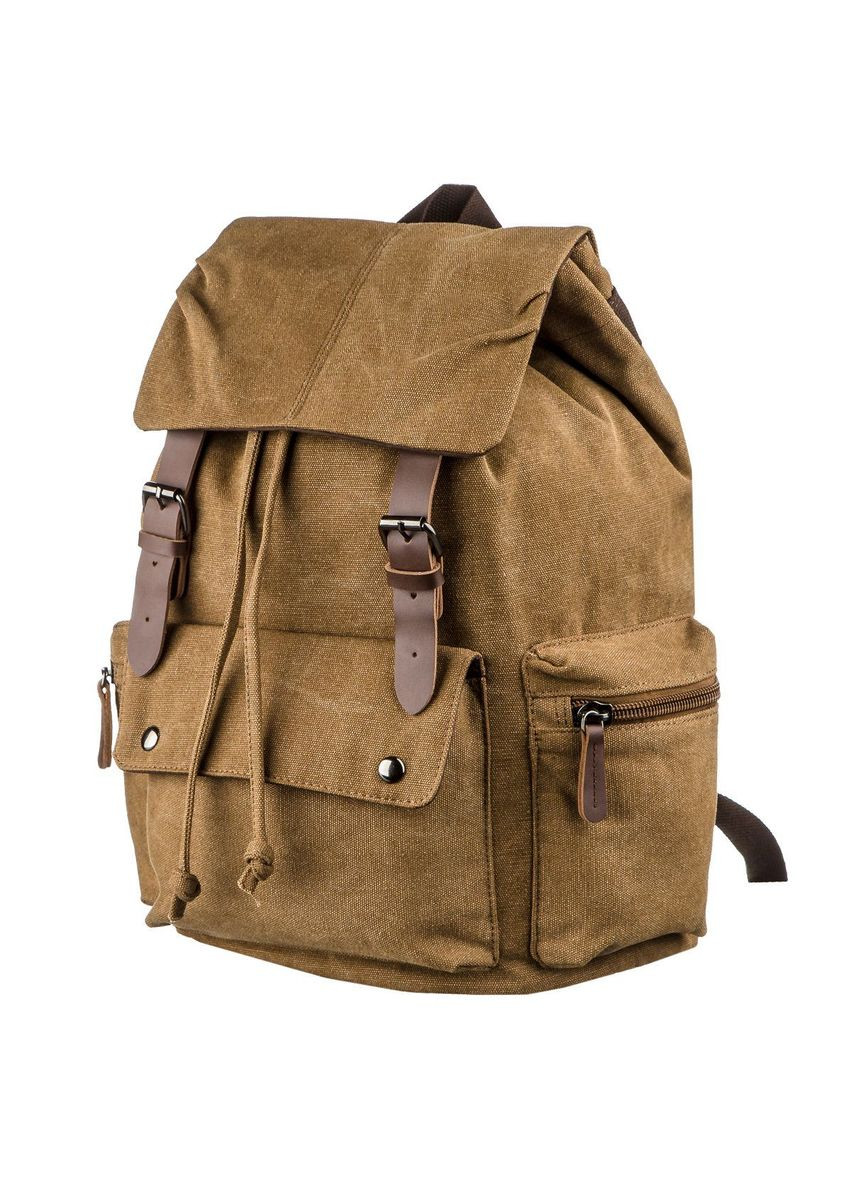 Рюкзак мужской текстильный походный 20134 Коричневый Vintage (301871501)