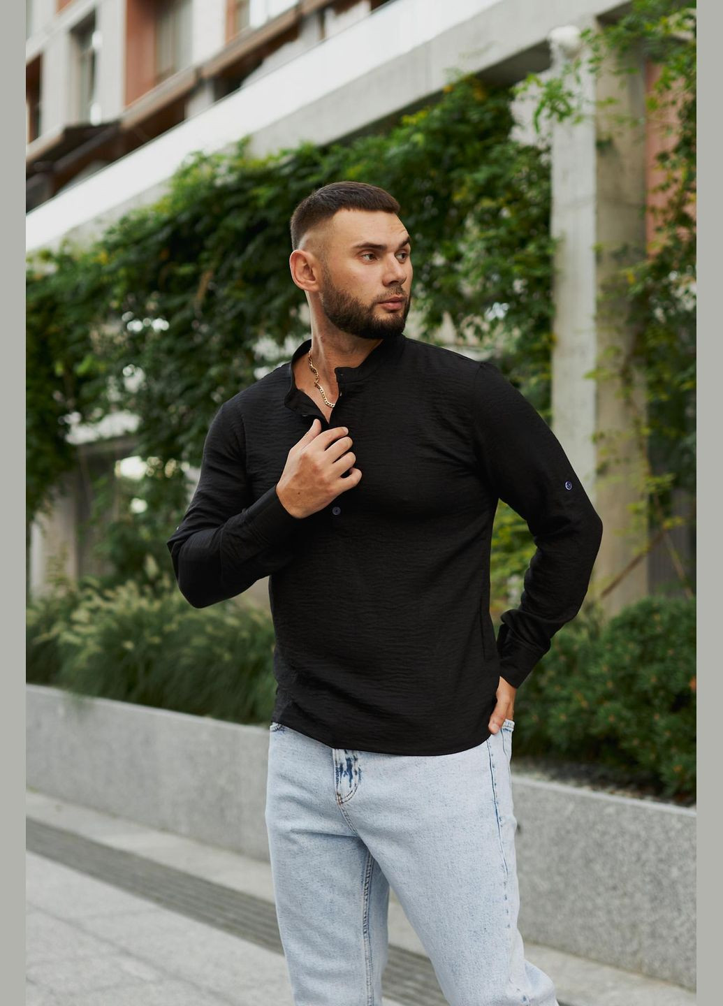 Черная рубашка Luna