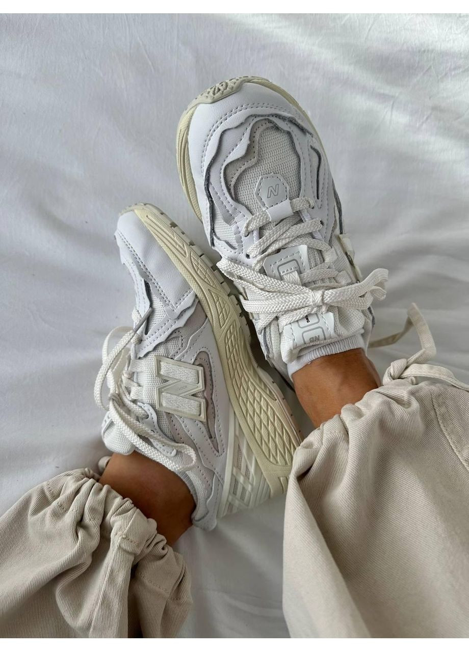 Бежеві Осінні кросівки чоловічі new balance 1906 white leather нью беланс 1906 No Brand