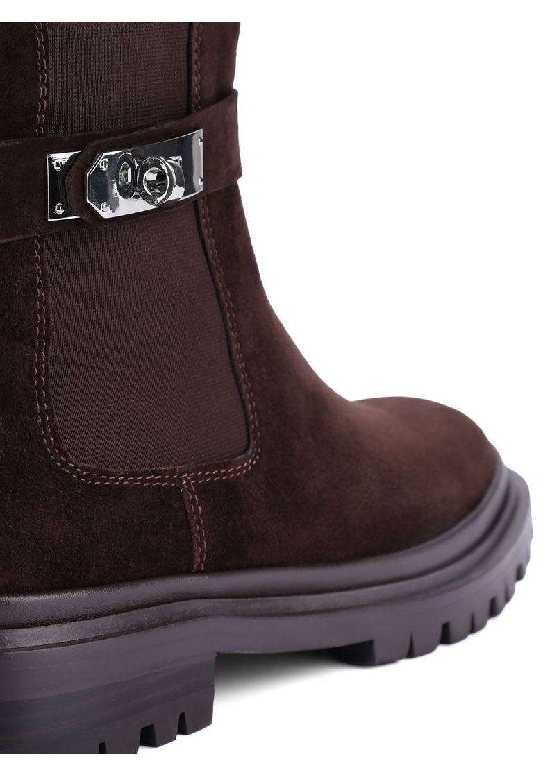 Жіночі Черевики 6156-3 Коричневий Велюр Attizzare (368753760)