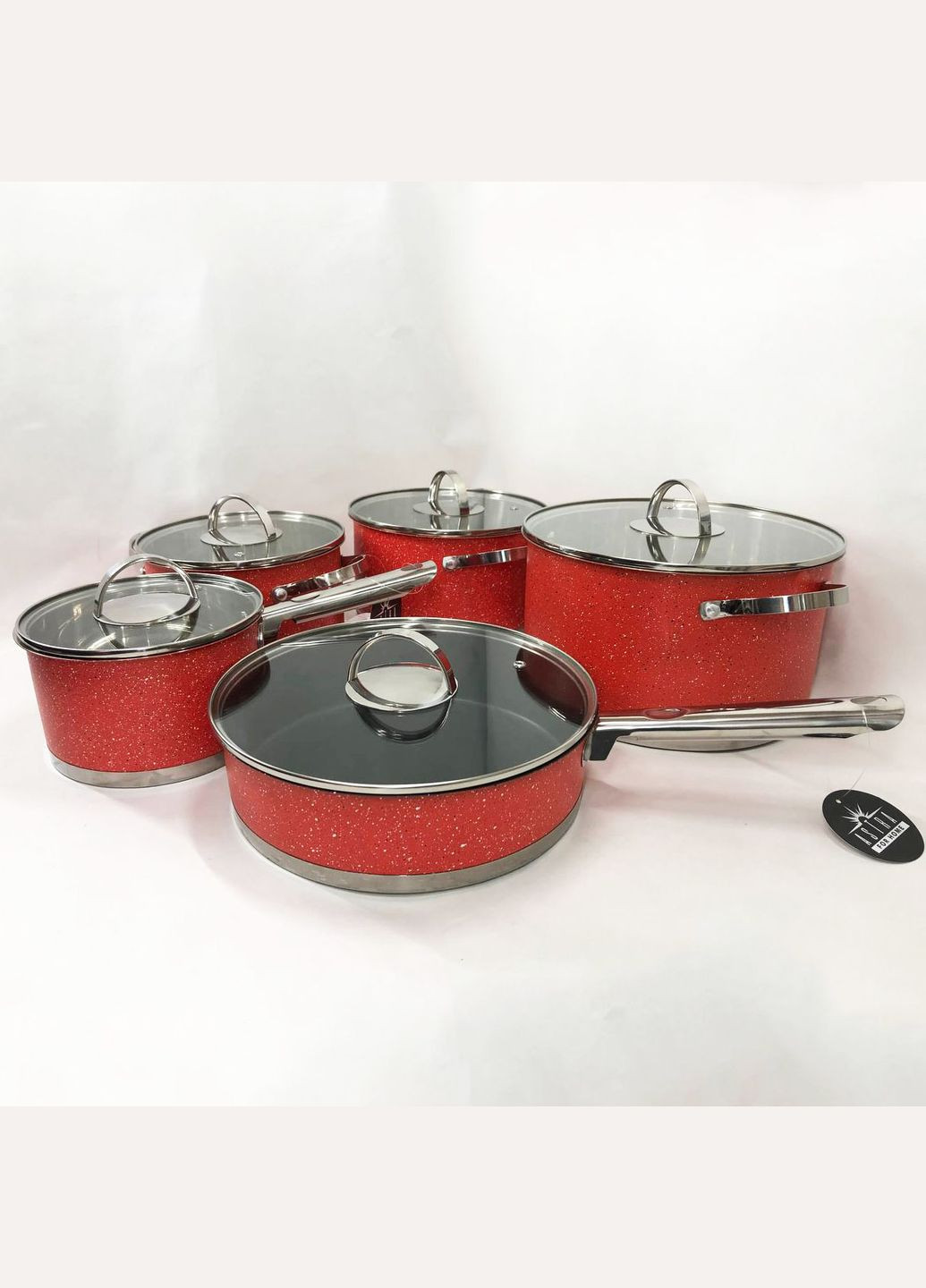 Набір посуду 10 предметів A-2510, набір каструль з антипригарним покриттям, гарні каструлі Astra (364664579)